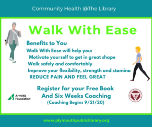 Plymouth Public Library Walk With Ease Facebook Flyer